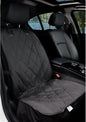 Bonve Pet Dog Front Seat Cover, Waterproof Pets Car Seat Covers with One Dog Safety Belt Universal Size for Cars, Trucks and SUV, Black