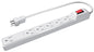6 Outlet All Purpose Power Strip Color: White