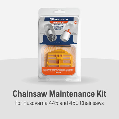 Husqvarna 599333701 455R/460R Chainsaw Maintenance Kit, Easy-to-Install Chainsaw Parts Tune Up Kit Includes Air Filter, Fuel Filter and Spark Plug