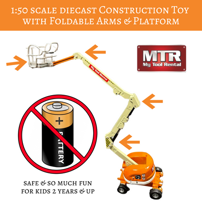 Collection 1:50 miniauto sliding Construction Truck Toys diecast Aerial Platform Truck To