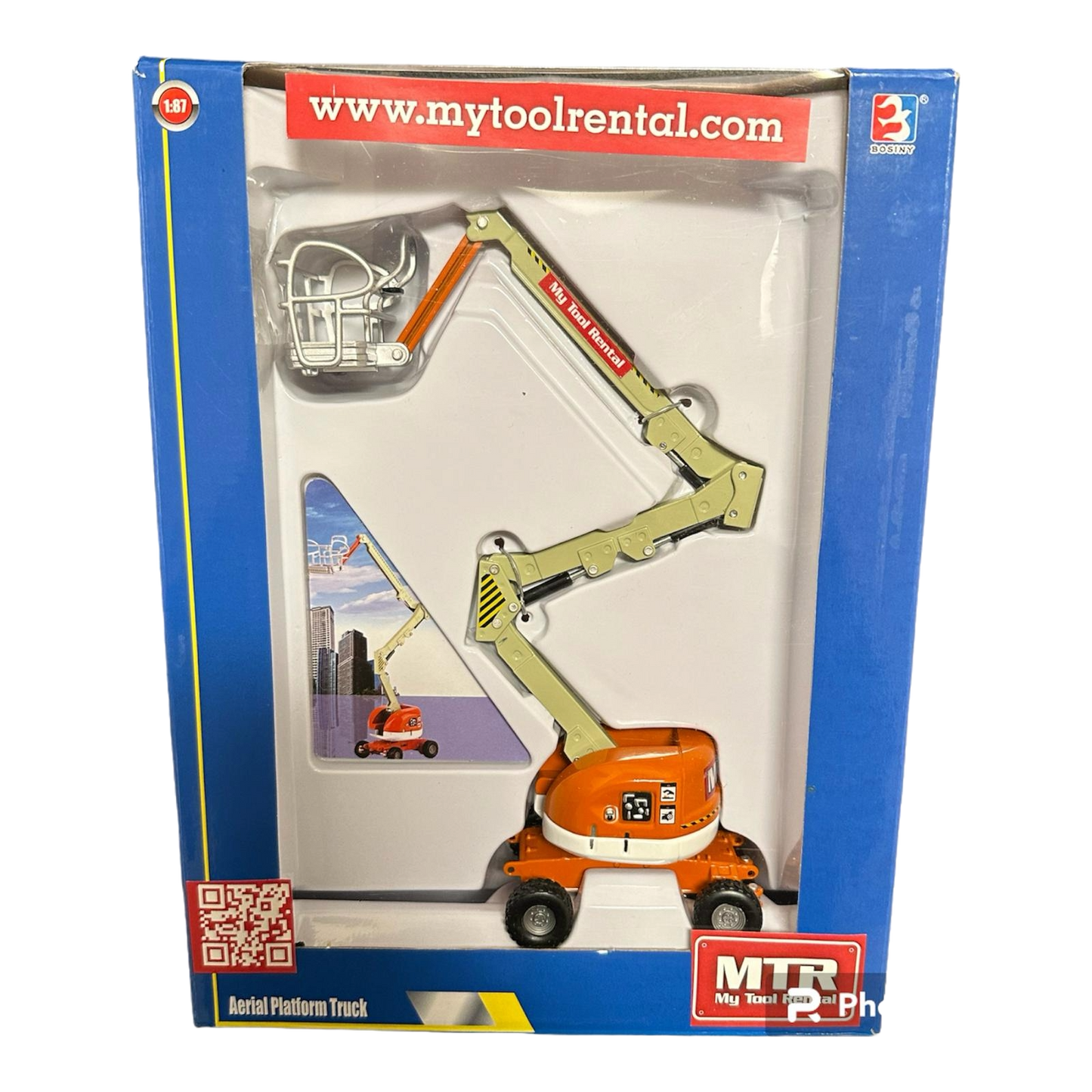 Collection 1:50 miniauto sliding Construction Truck Toys diecast Aerial Platform Truck To