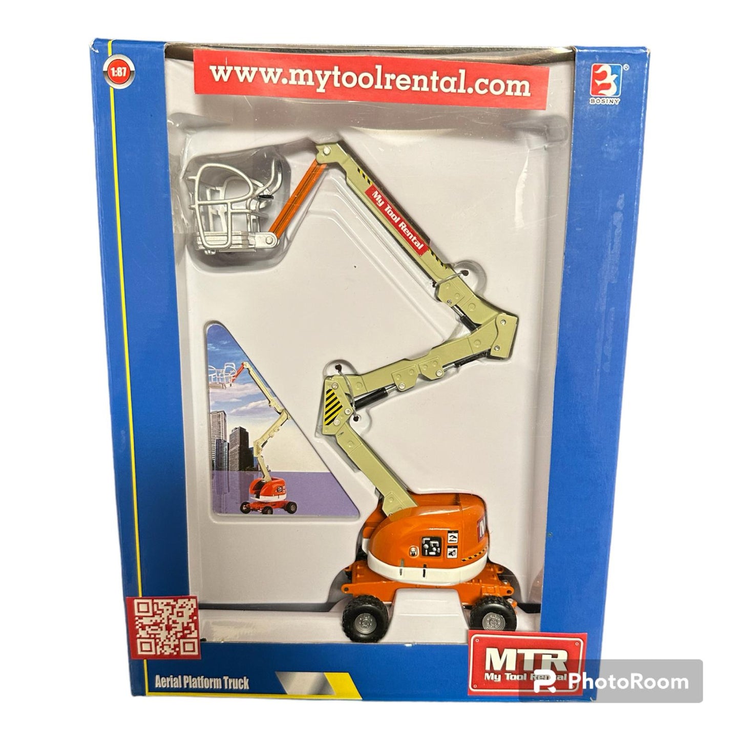 Collection 1:50 miniauto sliding Construction Truck Toys diecast Aerial Platform Truck To