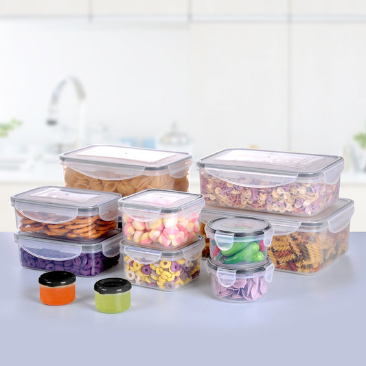 MTR 24 PC Value Pack Storage Containers BPA Free Kitchen Stackable Storage Pantry Organization Dishwasher Safe Microwave Safe  Freezer Safe Airtight Silicone Containers Leakproof & Reusable