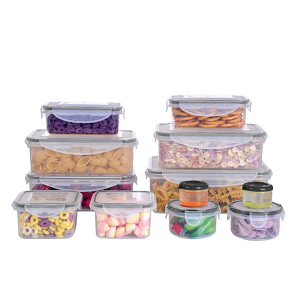 MTR 24 PC Value Pack Storage Containers BPA Free Kitchen Stackable Storage Pantry Organization Dishwasher Safe Microwave Safe  Freezer Safe Airtight Silicone Containers Leakproof & Reusable