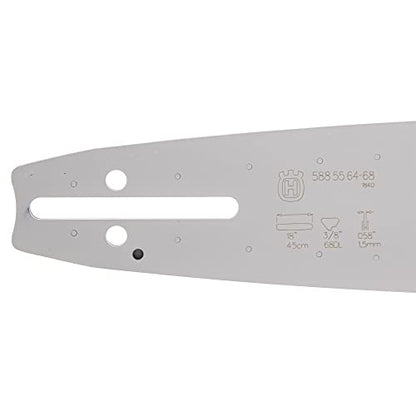 Husqvarna Farm Tough (FT-288) 18" Chainsaw Guide Bar, 3/8 pitch, .058 gauge, Small Mount