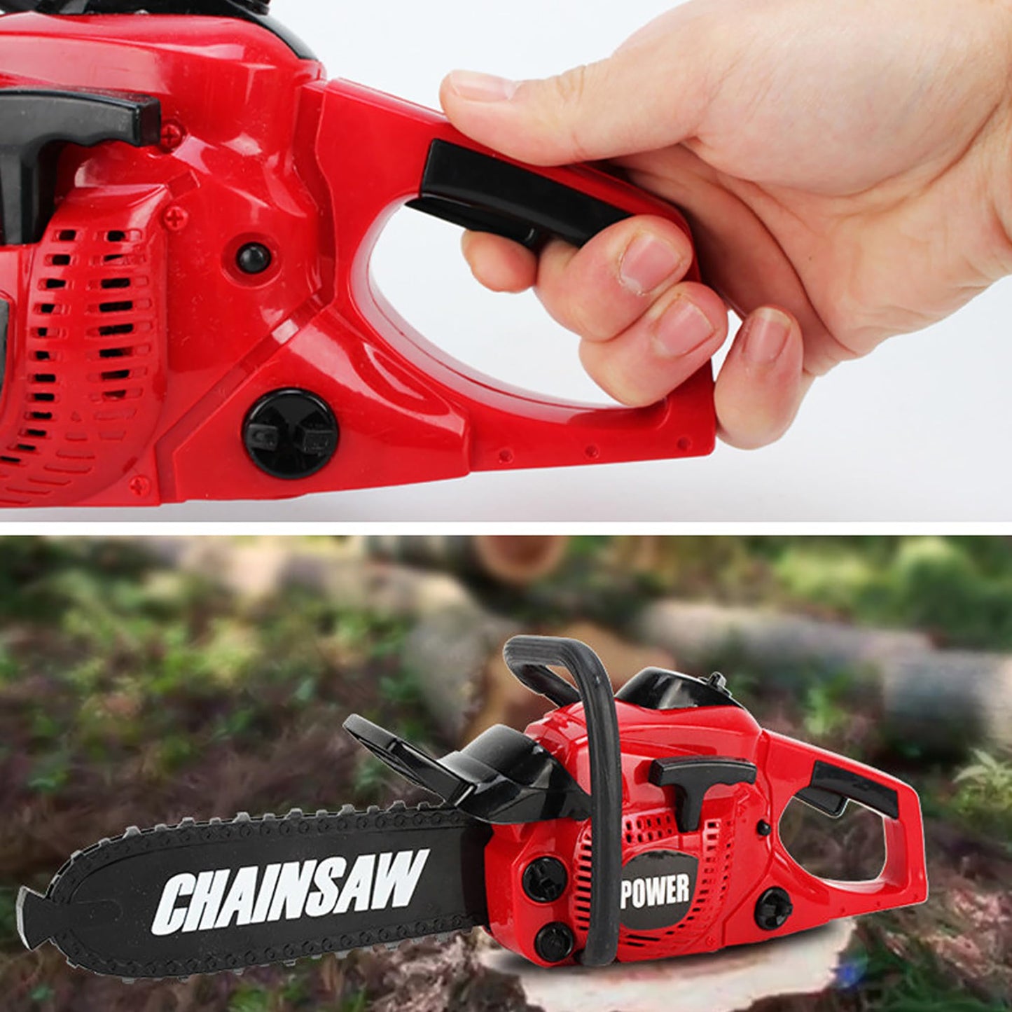 Misco Toys Pretend Play Kids Chainsaw Toy Tool Garden Set, Kids Construction Gardening Toy,Real Sound and Spin, Perfect for Toddlers and Babies, Realistic Effect and Great Gift!