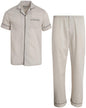 Ten West Apparel Men's 2-Piece Pajama Set with Short Sleeve Shirt and Long Pants