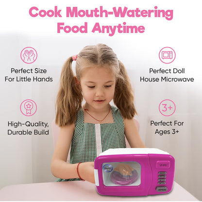 Misco Toys Kids Kitchen Appliances, Children Kitchen Pretend Play Appliance Set for Toddlers Ages 4 5 6 7 8, Real Life Functions with Lights, Sounds, and Mixers, Great Gift for Little Girls!
