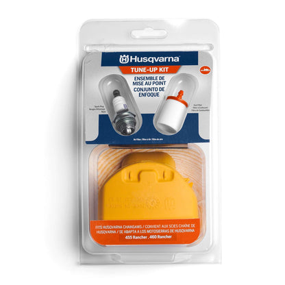 Husqvarna 599333701 455R/460R Chainsaw Maintenance Kit, Easy-to-Install Chainsaw Parts Tune Up Kit Includes Air Filter, Fuel Filter and Spark Plug