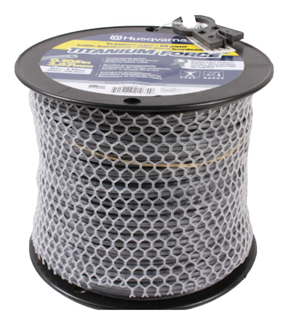 Husqvarna String Trimmer line .105-Inch 690ft Spool Titanium Force High Efficiency Long Life Faster Acceleration