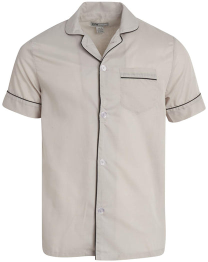 Ten West Apparel Men's 2-Piece Pajama Set with Short Sleeve Shirt and Long Pants