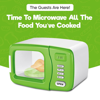 Misco Toys Kids Kitchen Appliances, Children Kitchen Pretend Play Appliance Set for Toddlers Ages 4 5 6 7 8, Real Life Functions with Lights, Sounds, and Mixers, Great Gift for Little Girls!