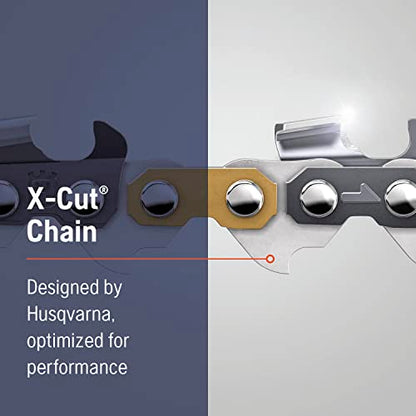 Husqvarna X-Cut S83G 24 Inch Semi Chisel Chainsaw Chain, 3/8" Pitch, .050 Gauge