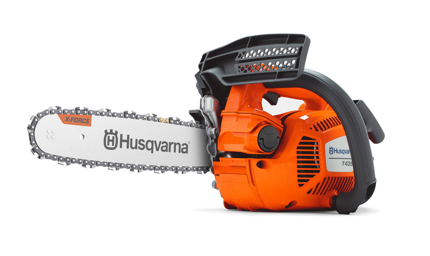 Husqvarna T435 35.2-cc 12 inch Professional Top Handle Gas Chainsaw, 0.050" Gauge and 3/8" mini Pitch