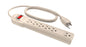 Stanley 30008 All Purpose 6-Outlet Power Strip with One Spaced Outlet with 2-1/2-Feet Cord, Beige