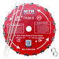 MTR Saw Chain Tooth Brush Cutter Blades Circular Blade Weed Eater Cutter Trimmer 10,000RPM Steel Grass Brush Cutter Blade Forest Trees Wood Metal Multi Use Blades & Bundle Kits (9" KIT)