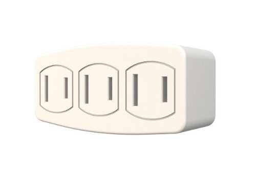 Stanley 30326 Polarized 3-Outlet Wall Adapter, White