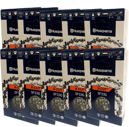 Husqvarna 581643678 SP33G 20" Chainsaw Chain .325 .050 10 Pack