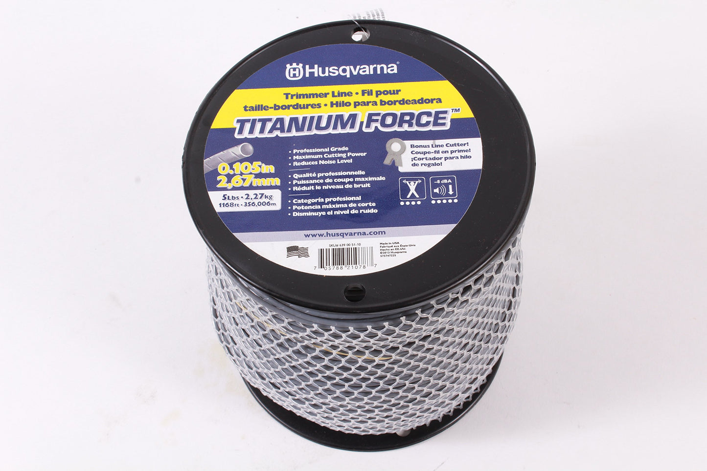 Husqvarna 5 LB Donut Titanium Trimmer Line .105" 639005110