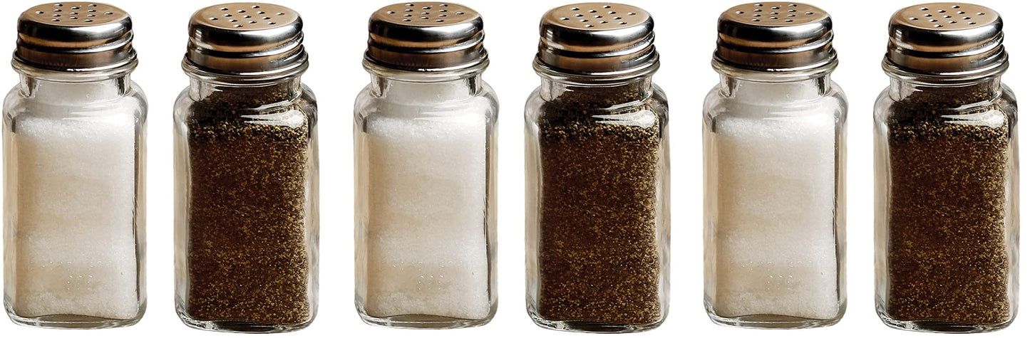 Circleware Yorkshire Salt and Pepper Shakers, 2-Piece Set, Home and Kitchen Utensils, 2.85 oz, Plain (3 Pack)