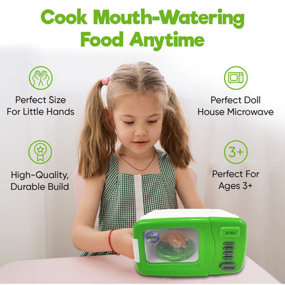Misco Toys Kids Kitchen Appliances, Children Kitchen Pretend Play Appliance Set for Toddlers Ages 4 5 6 7 8, Real Life Functions with Lights, Sounds, and Mixers, Great Gift for Little Girls!
