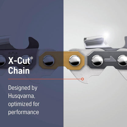 Husqvarna 581643672 SP33G X-Cut .325 .050 72 DL 3 Pack 18 Inch Semi-Chisel Chainsaw Chain