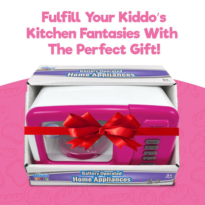 Misco Toys Kids Kitchen Appliances, Children Kitchen Pretend Play Appliance Set for Toddlers Ages 4 5 6 7 8, Real Life Functions with Lights, Sounds, and Mixers, Great Gift for Little Girls!
