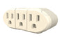 Stanley 30367 3 Way Wall Adapter with Grounded 3-Outlet Adapter, Beige