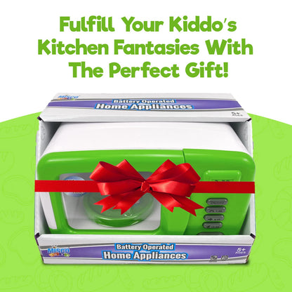 Misco Toys Kids Kitchen Appliances, Children Kitchen Pretend Play Appliance Set for Toddlers Ages 4 5 6 7 8, Real Life Functions with Lights, Sounds, and Mixers, Great Gift for Little Girls!