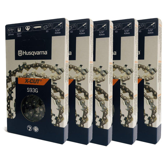 Husqvarna 585422162 S93G 18" Chain 3/8 Mini .050 62 DL 5 Pack