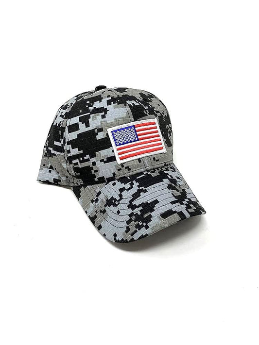 FORESTER USA Flag 100% Cotton Digital Grey Cap
