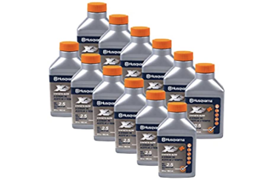 Husqvarna 12PK Genuine OEM XP 2-Cycle Oil 1 Gallon Mix 2.6oz 610000130 593152301