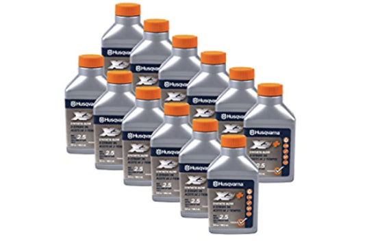 Husqvarna 12PK Genuine OEM XP 2-Cycle Oil 1 Gallon Mix 2.6oz 610000130 593152301