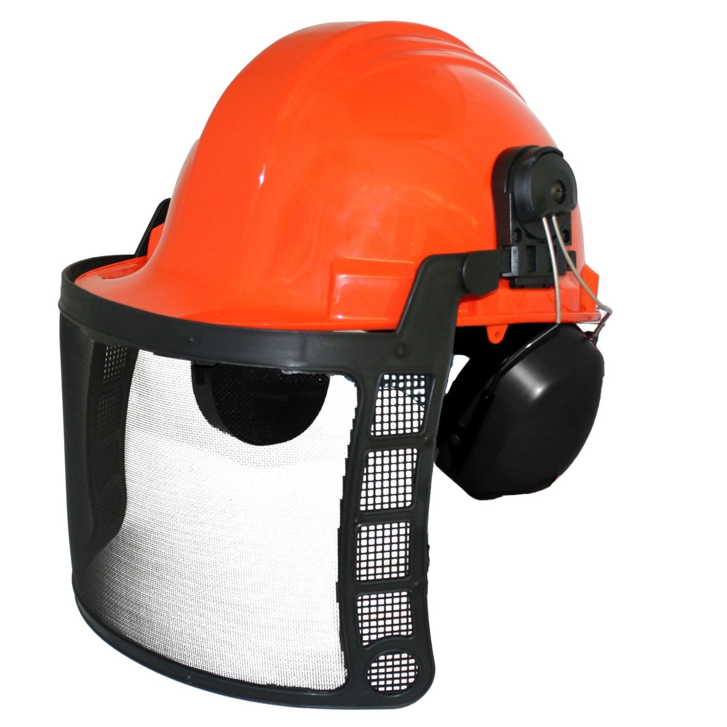FORESTER Safety Helmet - Original Forestry Hard Hat Arborist Gear Mesh Face Shield Hearing Protection Chainsaw Helmets Portable Woodsman Hardhat Safety Construction Hat Orange