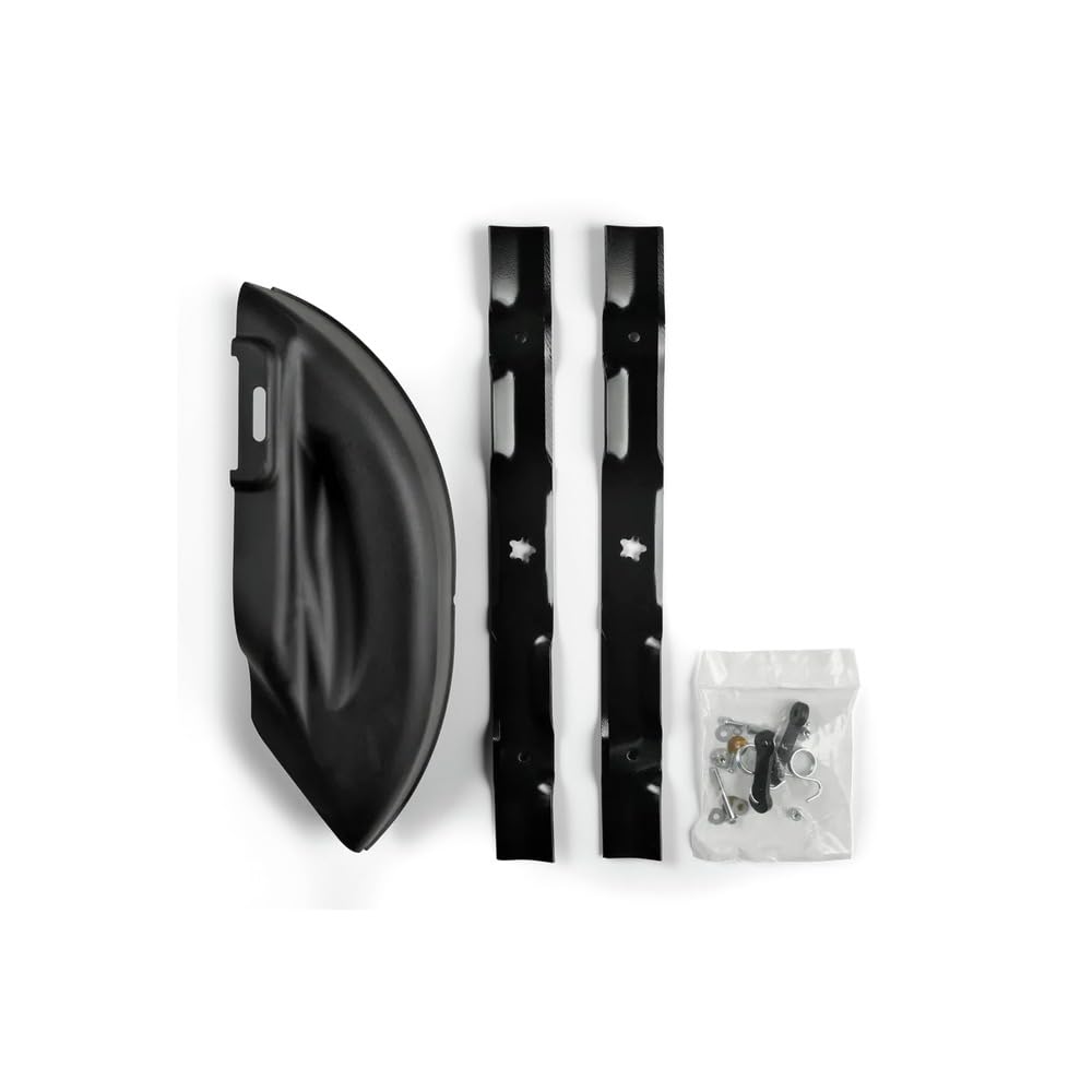 Husqvarna 46-Inch Mulch Kit for Lawn Tractor or Zero-Turn Mower, Mulch Plate Attachment with Two Lawn Mower Blades and Mounting Hardware, Black