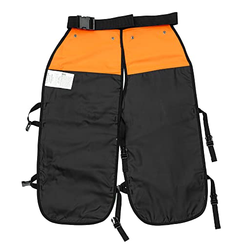 FORESTER Chainsaw Chaps for Men - Adjustable Belt - Chain Saw Chaps for Men, Apron Style W/Pocket, Chainsaw Safety Equipment