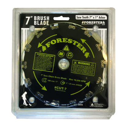 FORESTER Brush Cutter Blades - Trimmer Chainsaw Tooth Saw Blade - for Trimming Trees, Can Replace String Trimmer, Underbrush, and More