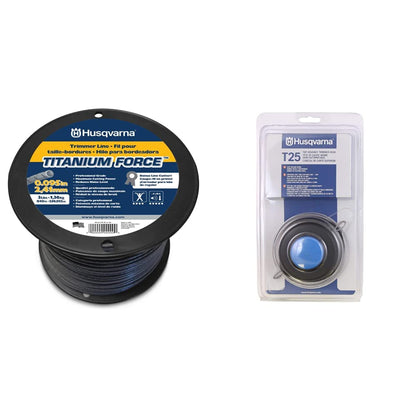 Husqvarna String Trimmer line .095-Inch 840ft Spool Titanium Force High Efficiency Long Life Faster Acceleration