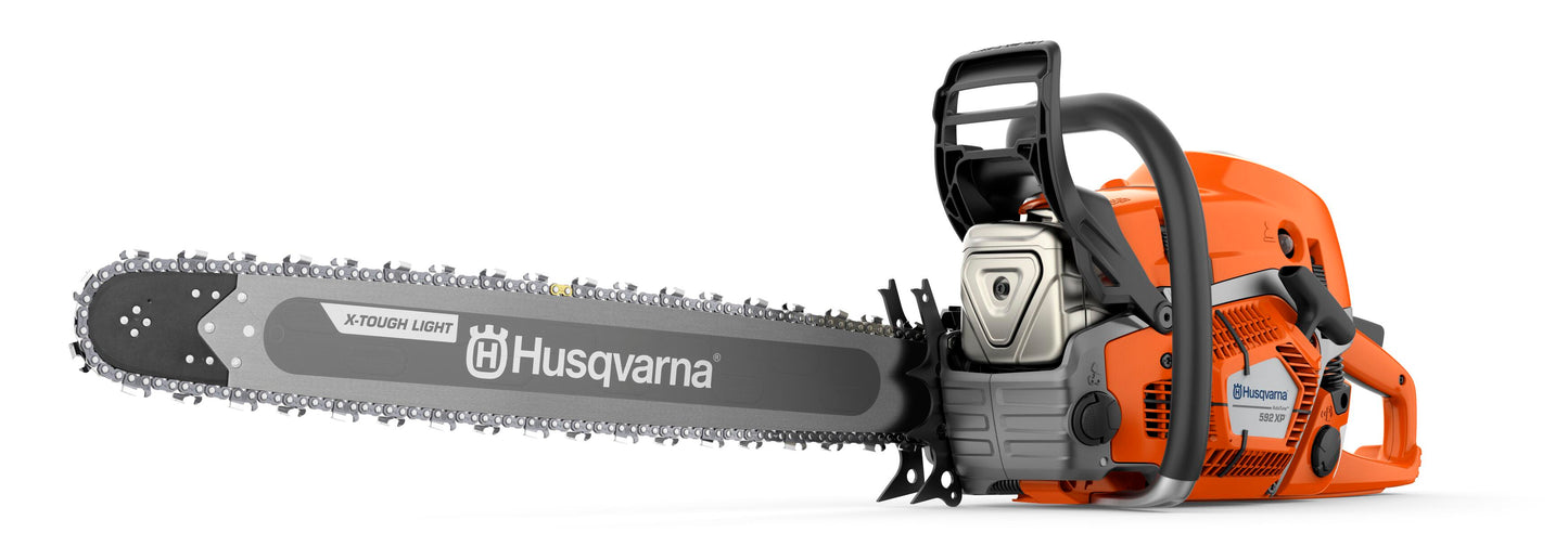 Husqvarna 592 XPG 28-Inch 90-cc Professional Gas Chainsaw, Heated Handles, .050 Gauge, 3/8 Pitch