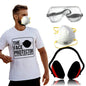 The Face Protector Super Value 3PC Construction Safety Glasses Head Covering Mechanic Safety Set