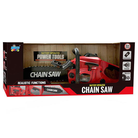 Misco Toys Pretend Play Kids Chainsaw Toy Tool Garden Set, Kids Construction Gardening Toy,Real Sound and Spin, Perfect for Toddlers and Babies, Realistic Effect and Great Gift!