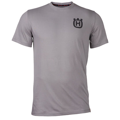 Husqvarna Short Sleeve Unisex T-Shirt, Grey, X-Large