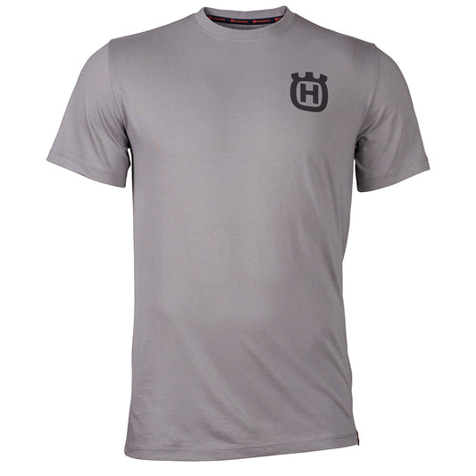 Husqvarna Short Sleeve Unisex T-Shirt, Grey, Small