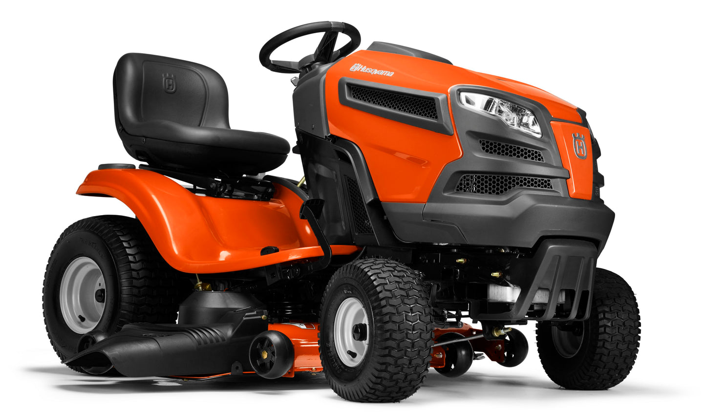 Husqvarna YTH24V54 46 Inch, 24-HP Briggs and Stratton EXi V-Twin Engine, Hydrostatic Transmission, Riding Lawn Mower