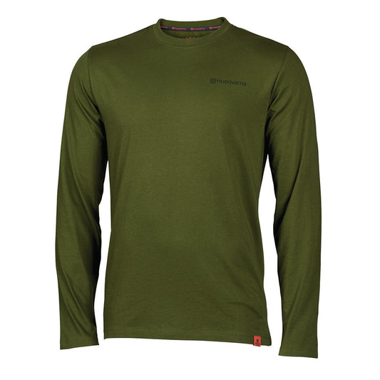 Husqvarna Long Sleeve Unisex T-Shirt, Green, X-Large