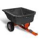 Husqvarna DC1000p 12.5 Poly Swivel Utility Dump Cart, Lawn Mower Attachments with 1,250-Lb. Weight Capacity