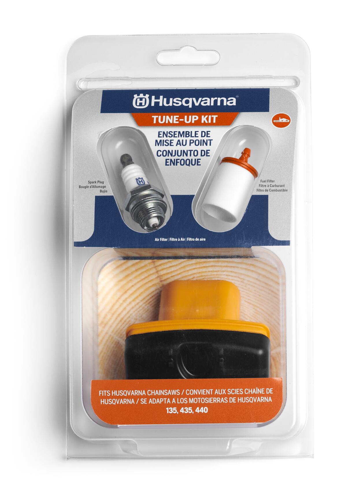 Husqvarna 599333401 135/435/440 Chainsaw Maintenance Kit, Easy-to-Install Chainsaw Parts Tune Up Kit