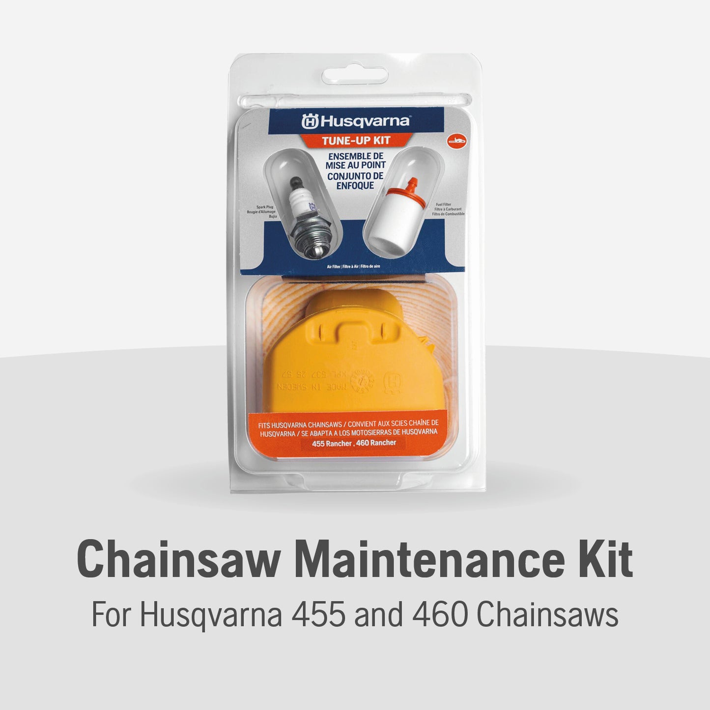 Husqvarna 599333701 455R/460R Chainsaw Maintenance Kit, Easy-to-Install Chainsaw Parts Tune Up Kit