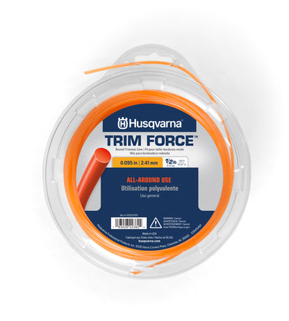 Husqvarna 529337011 095" x 140' TrimForce Round Trimmer line, Orange