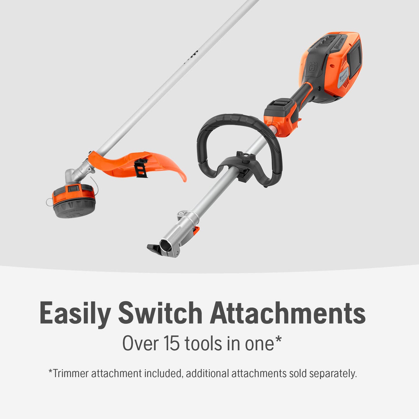 Husqvarna 330iKL 18 inch Dual Direction Straight shaft 40V Battery Powered Cordless Attachment Capable Combi Switch and String Trimmer Attachment with, 4 Ah Battery and Charger Included